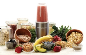 Nutribullet with fruits and veg